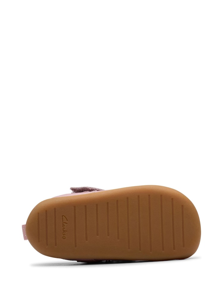 Clarks Pink Standard Fit (F) Toddler Roamer Trim Shoes - Image 6 of 6