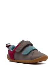 Clarks Grey Newborn Roamer Pop Shoes - Image 3 of 6