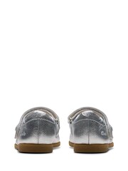Clarks Silver Newborn Drew Tap Shoes - Image 6 of 7