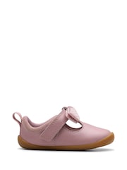 Clarks Pink Extra Wide Fit (H) Toddler Roamer Trim Shoes - Image 1 of 6