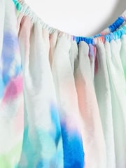 River Island White Girls Blur Santorini 100% Cotton Dress - Image 3 of 4