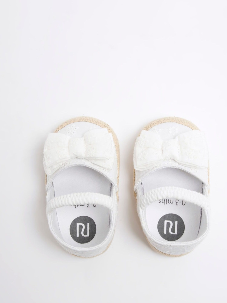 River Island Cream Baby Girls Bow Sandals - Image 2 of 5