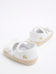 River Island Cream Baby Girls Bow Sandals - Image 3 of 5