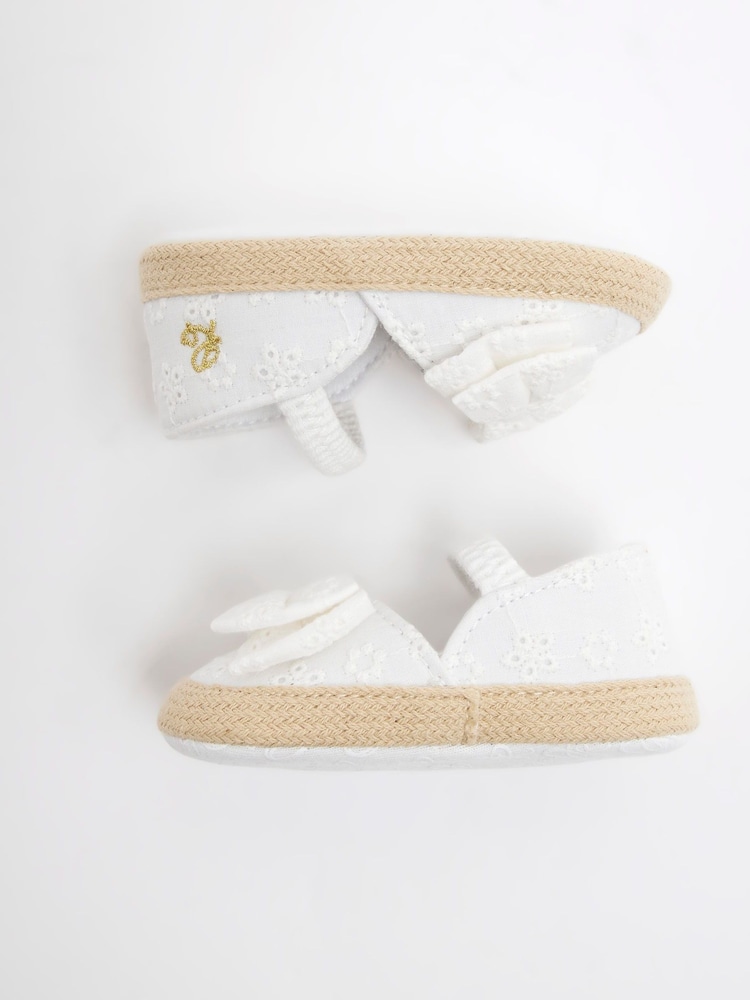 River Island Cream Baby Girls Bow Sandals - Image 4 of 5