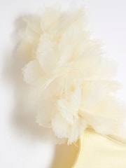 River Island Buttermilk Yellow Girls 3D Flower Swimsuit - Image 3 of 4