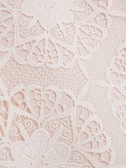 River Island Pink Girls Pink Lace Shift Dress - Image 4 of 4