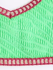 River Island Green Girls Blanket Stitch Bikini - Image 3 of 4