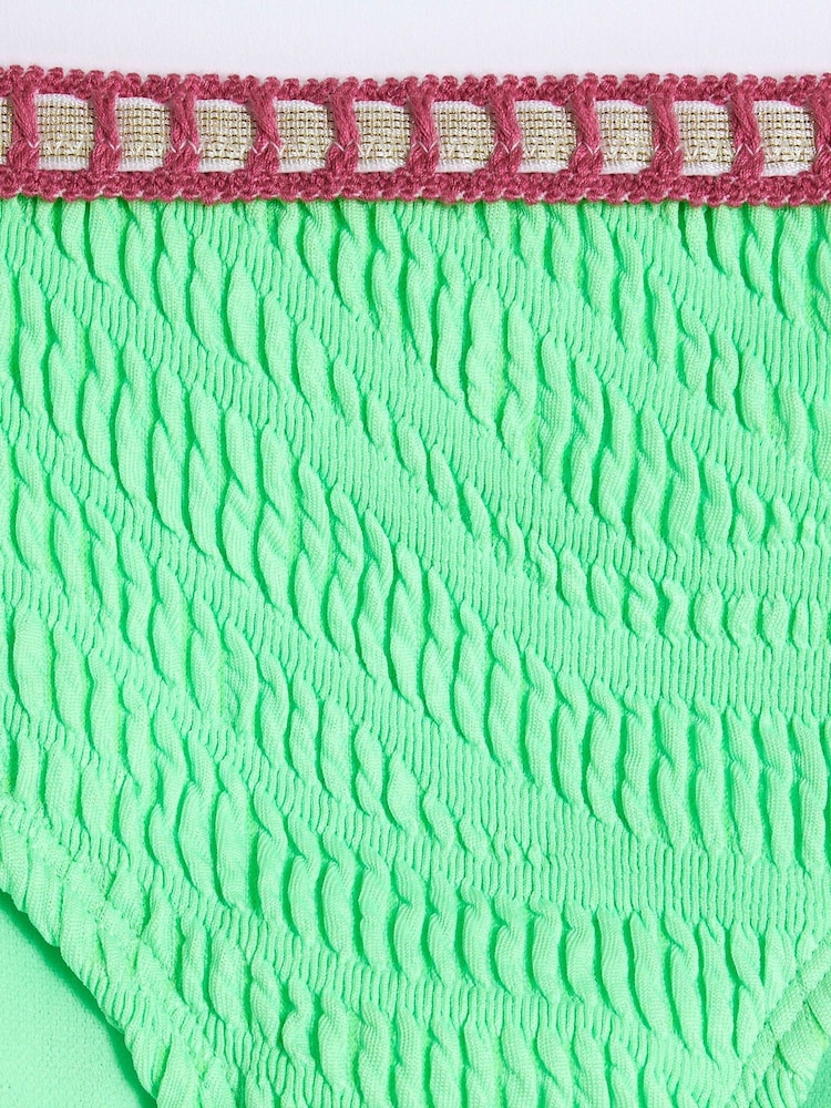River Island Green Girls Blanket Stitch Bikini - Image 4 of 4