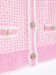 River Island Pink Girls Boucle T-Shirt - Image 3 of 4
