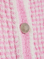 River Island Pink Girls Boucle T-Shirt - Image 4 of 4