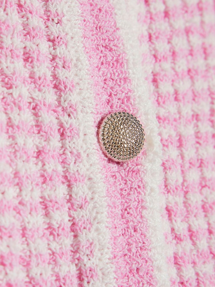River Island Pink Girls Boucle T-Shirt - Image 4 of 4