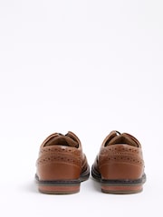 River Island Brown Boys Brogue Shoes - Image 3 of 5