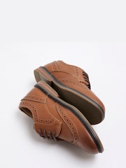 River Island Brown Boys Brogue Shoes - Image 5 of 5