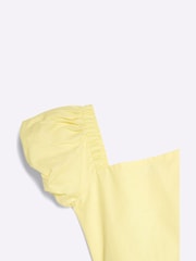 River Island Yellow Girls Ballon Hem Dress - Image 4 of 4