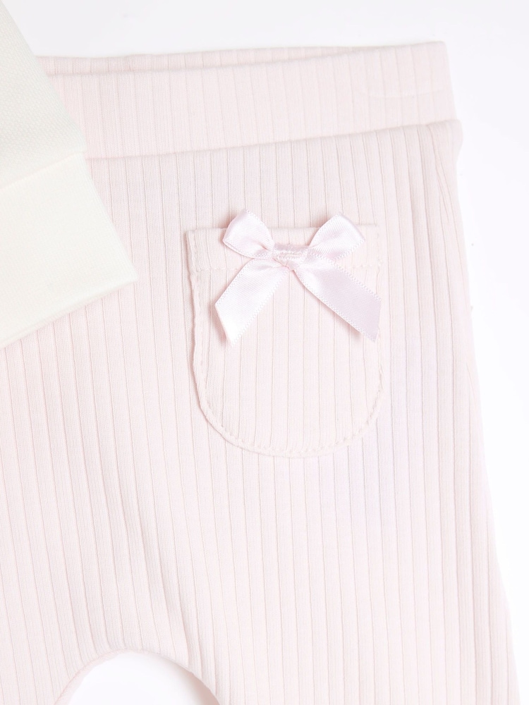 Crema - River Island Baby Girls Peplum Sweater Set - Imagen 4 de 4