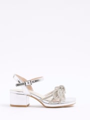 River Island Girls Embelished Heeled Sandals - صورة 1 من 5