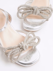 River Island Girls Embelished Heeled Sandals - صورة 5 من 5