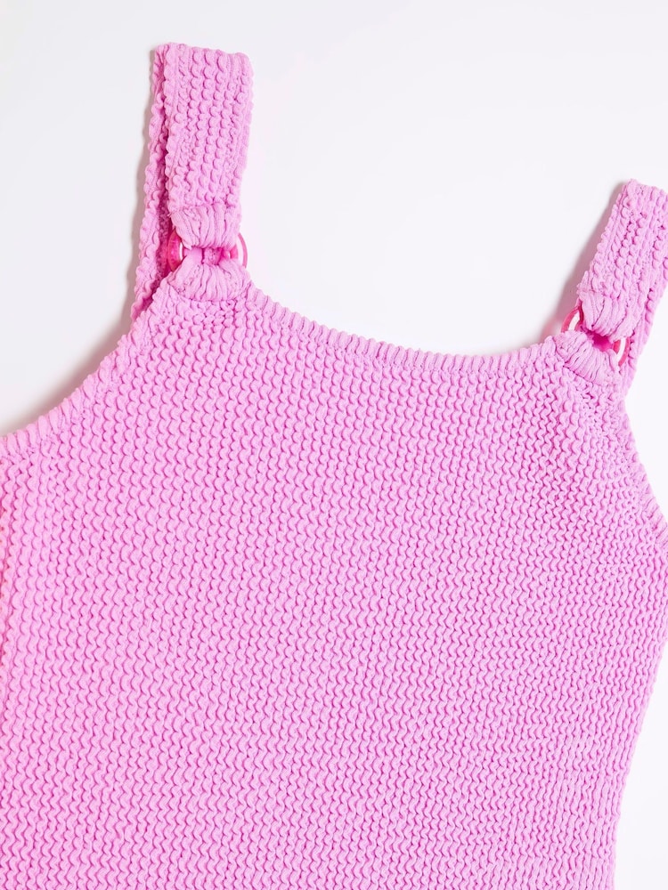 River Island Yellow Girls Swimsuits 2 Pack - Image 4 of 4