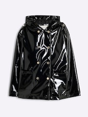 River Island Black Girls Military Raincoat - Image 1 of 4