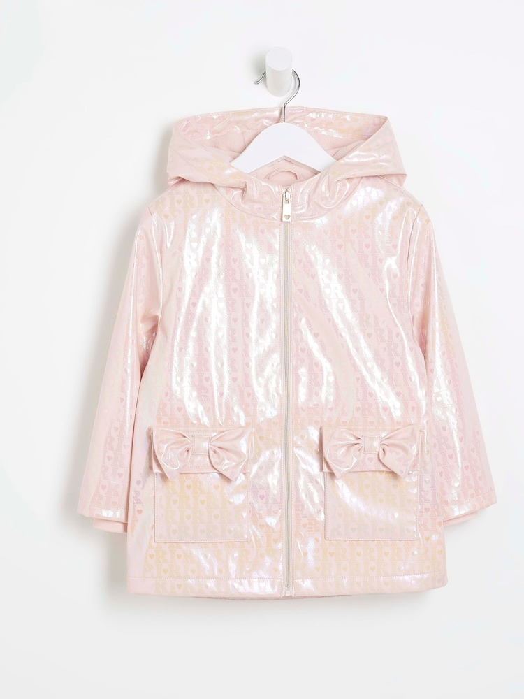 River Island Pink Girls Tulle Trench Coat - Image 1 of 4