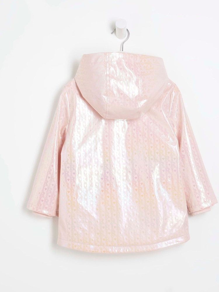River Island Pink Girls Tulle Trench Coat - Image 2 of 4