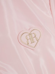 River Island Pink Girls Cinched Frill Raincoat - Image 3 of 4
