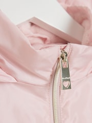 River Island Pink Girls Cinched Frill Raincoat - Image 4 of 4