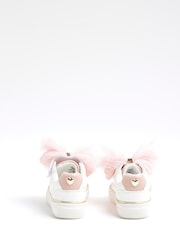 River Island White Girls Organza Bow Trainers - Image 3 of 5