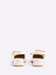 River Island Pink Girls Bow Slingback Shoes - Image 3 of 5