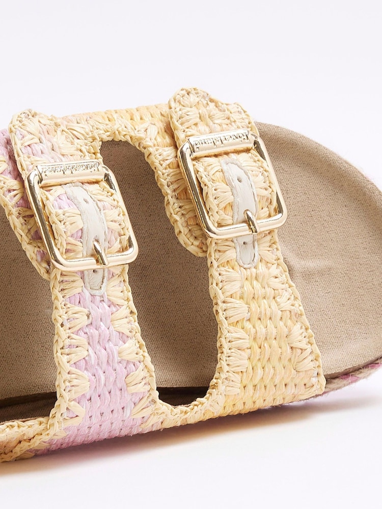 River Island дівчата омбре Raffia сандалі - Image 5 of 5