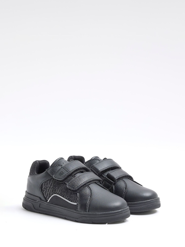 River Island Black Touch Fastening Boys Trainers - Image 2 of 3
