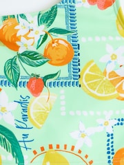 Verde - River Island Girls Asymmetric Lemon Bikini - Imagen 3 de 4