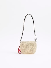 River Island Girls Mono Raffia Cross-Body Bag - Imagen 2 de 5