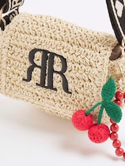 River Island Girls Mono Raffia Cross-Body Bag - Imagen 4 de 5