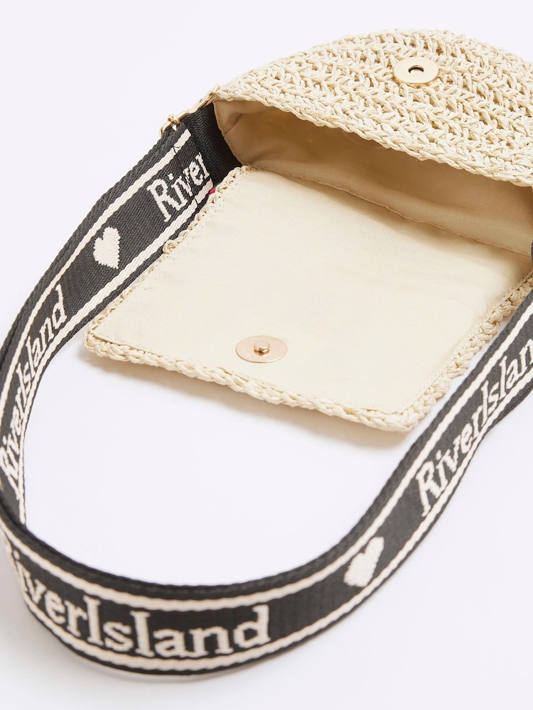 River Island Girls Mono Raffia Cross-Body Bag - Imagen 5 de 5