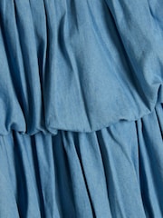 River Island Blue Girls Ballon Hem Dress - Image 4 of 4