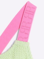 River Island Green Girls Colournblock Swimsuit - Image 3 of 4