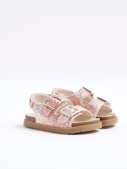 River Island Pink Girls Glitter Ombre Sandals - Image 3 of 5