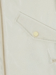 River Island White Girls Bow Rain Coat - Image 4 of 4