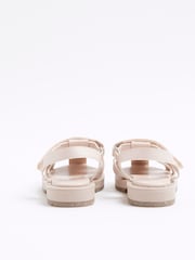 وردي - صندل بأحزمة مزيّن بفيونكة للبنات من River Island - Image 3 of 5