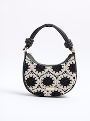 River Island Black Girls Crochet Scoop Bag - Image 1 of 6