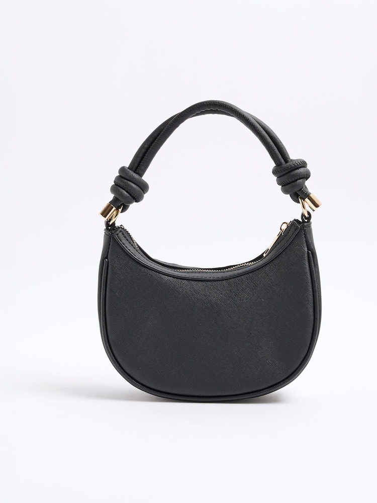 River Island Black Girls Crochet Scoop Bag - Image 2 of 6