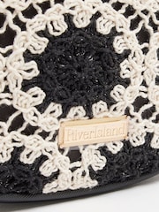 River Island Black Girls Crochet Scoop Bag - Image 6 of 6