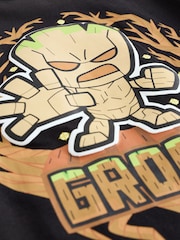 Black Guardians of the Galaxy Groot Long Sleeve T-Shirt (3-16yrs) - Image 4 of 5
