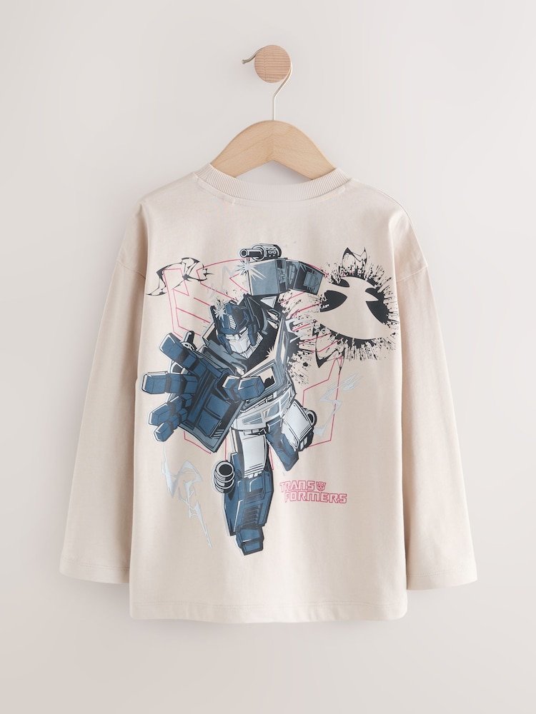 Stone Long Sleeve Transformers T-Shirt (3-16yrs) - Image 2 of 4