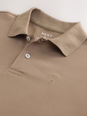 Neutral Regular Fit Short Sleeve Pique Polo Shirt - Image 6 of 7