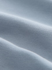 Steel Blue Slim Fit Short Sleeve Pique Polo Shirt - Image 2 of 3
