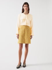 LK Bennett Cream Birch Viscose Sailor Collar Blouse - Image 1 of 5
