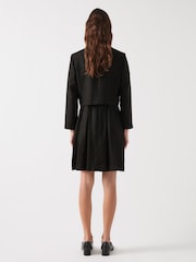 LK Bennett Black Lydia Linen Cropped Jacket - Image 2 of 6