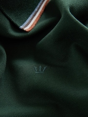 Green Regular Fit Short Sleeve Tipped Polo Shirt - Image 3 of 3